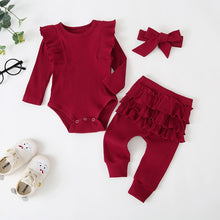 Load image into Gallery viewer, baby girl and toddler girl clothing set
