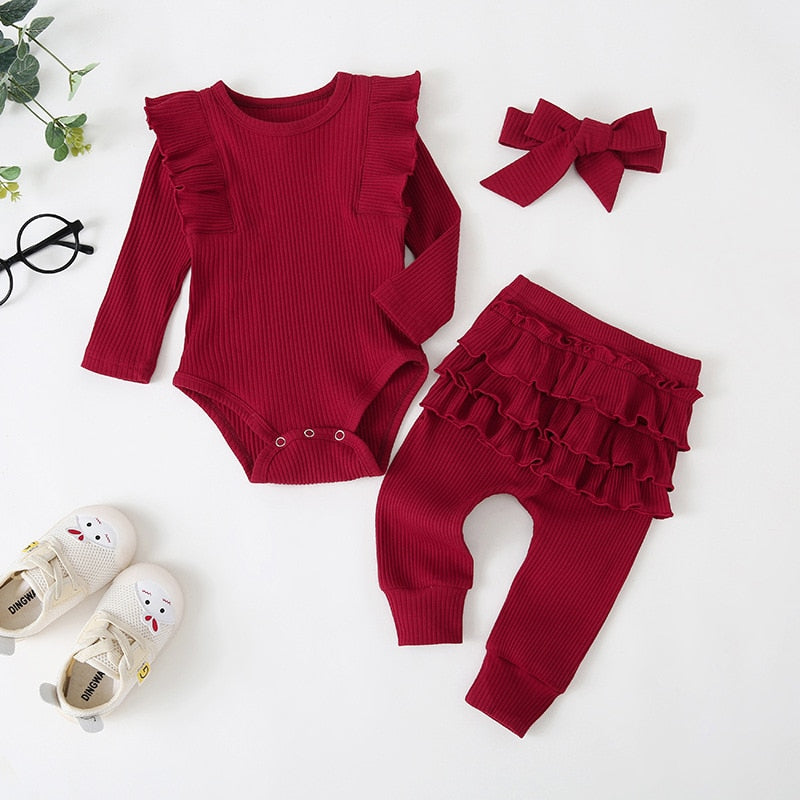 baby girl and toddler girl clothing set