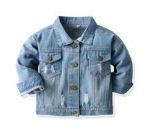 Load image into Gallery viewer, Toddler Boy and Boy Denim Jacket
