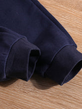 Cargar imagen en el visor de la galería, Toddler Boy and Little Boy Striped Sweatshirt and Pocketed Pants Set
