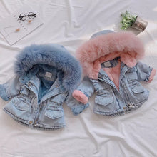 Load image into Gallery viewer, Plush Denim Jacket
