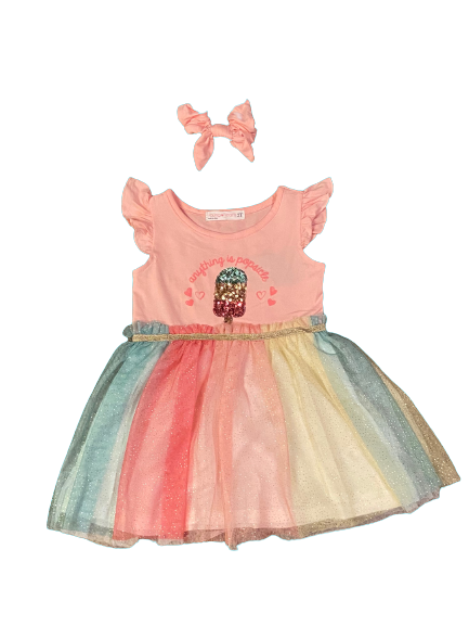 Popsicle Sequin Tutu Dress