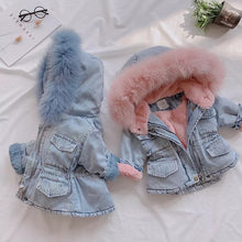 Load image into Gallery viewer, Plush Denim Jacket
