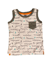 Load image into Gallery viewer, 3PC Gator Toddler Boy Shorts and Tank Top Set
