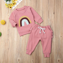 Load image into Gallery viewer, baby girl and toddler girl sweatsuit
