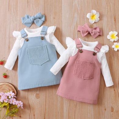 Baby girl and toddler girl dress set