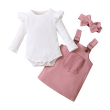 Cargar imagen en el visor de la galería, Baby girl and toddler girl overalls
