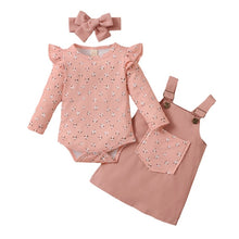 Cargar imagen en el visor de la galería, Baby Girl and Toddler Girl Long Sleeve Overall Dress
