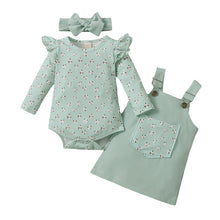 Cargar imagen en el visor de la galería, Baby Girl and Toddler Girl Long Sleeve Overall Dress
