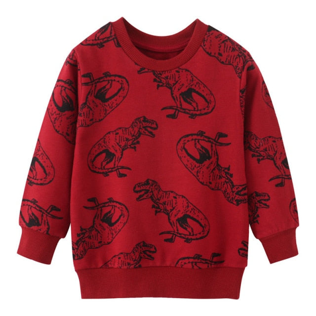 Red Dino Pullover